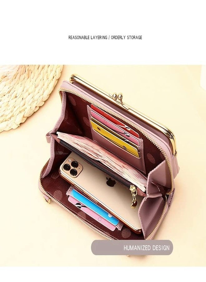 TINSICO Cross Body Phone Bag | Horizontal Mobile Phone Clutch Wallet | Mini Shoulder Bag (Brown) - Image 3