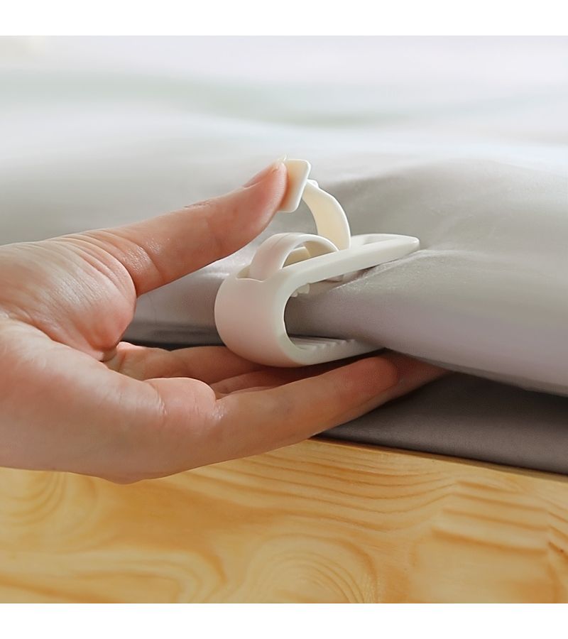 2Pcs Needle Free Safety Strong Fixation Anti Slip Sheet Clips For Deep Mattress Home - Image 2