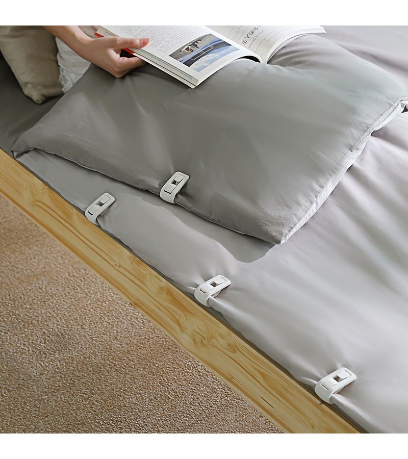 2Pcs Needle Free Safety Strong Fixation Anti Slip Sheet Clips For Deep Mattress Home - Image 1
