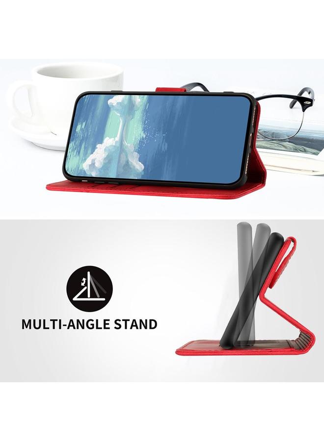 اس-توب جراب لهاتف Huawei Enjoy 50 / nova Y70 جراب هاتف من الجلد بنمط خطوط - Image 4