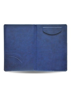 FIS FIS Executive Bill Folders Blue Color, Italian PU Covers with Magnetic Flap, Round Corners,Gift Box, 155 x 230 mm - FSCL1101BL  - Image 2