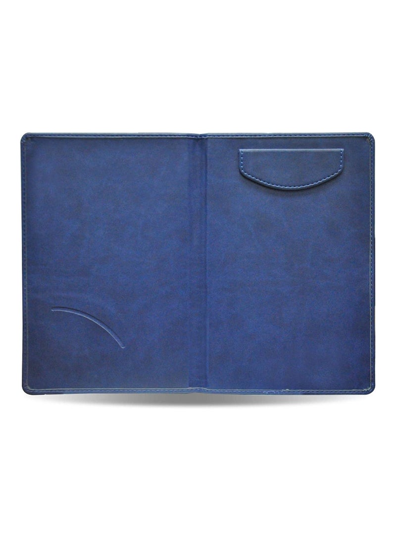 FIS Executive Bill Folders Blue Color, Italian PU Covers with Magnetic Flap, Round Corners,Gift Box, 155 x 230 mm - FSCL1101BL - Image 2