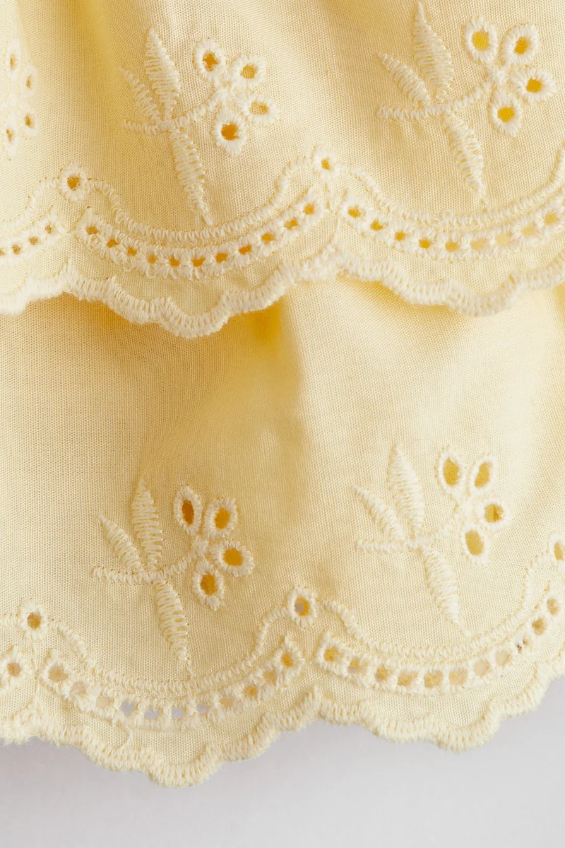 اتش اند ام بدلة رومبر من القطن المكشكش