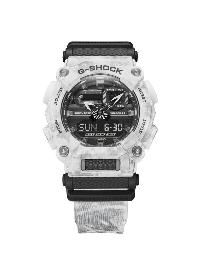 جي شوك ساعة جي-شوك ​​الرقمية التناظرية من سلسلة الغابة المتجمدة GA-900GC-7ADR - Image 2