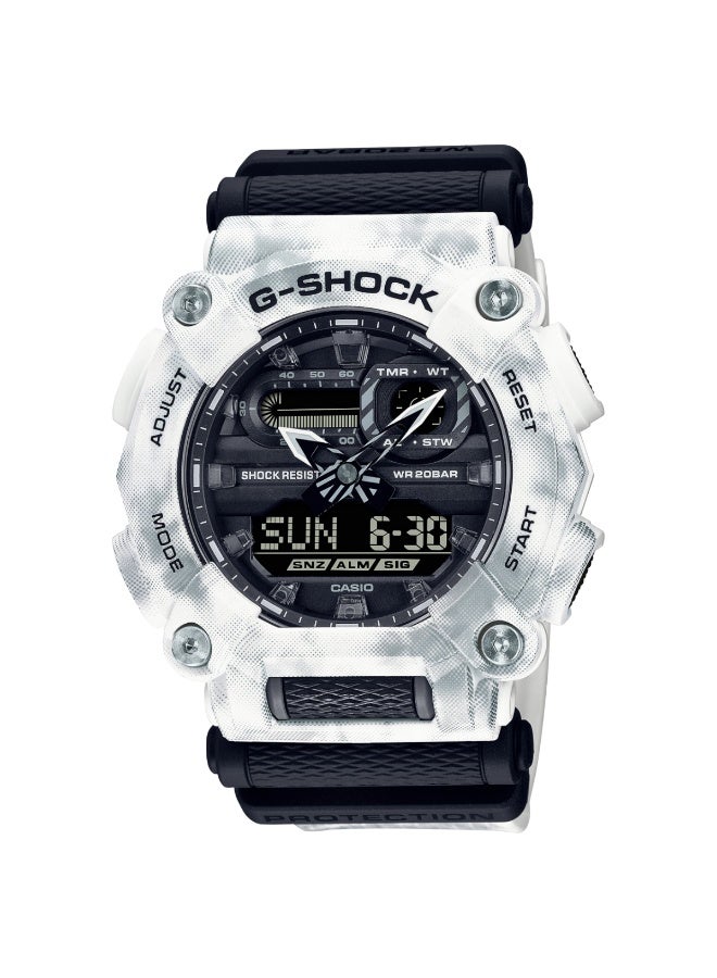 جي شوك ساعة جي-شوك ​​الرقمية التناظرية من سلسلة الغابة المتجمدة GA-900GC-7ADR - Image 1