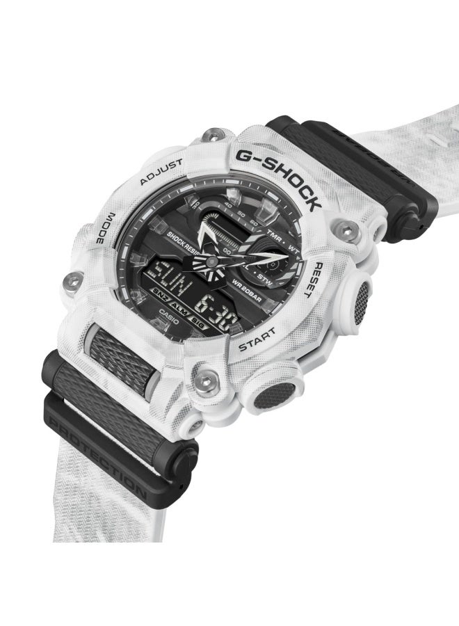 جي شوك ساعة جي-شوك ​​الرقمية التناظرية من سلسلة الغابة المتجمدة GA-900GC-7ADR - Image 3