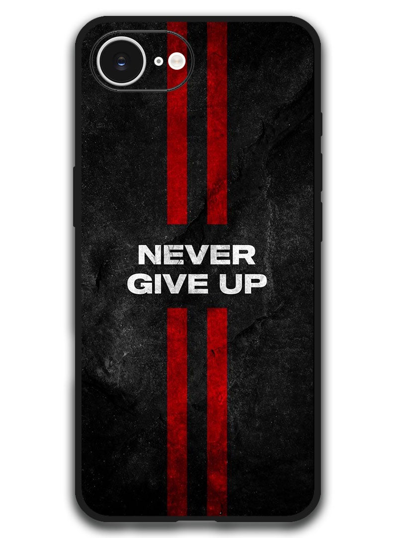 Theodor Case Compatible with Apple iPhone 16e 6.1 Inch Protection Shockproof Bumper Cover - Never Give up stripes - Image 1