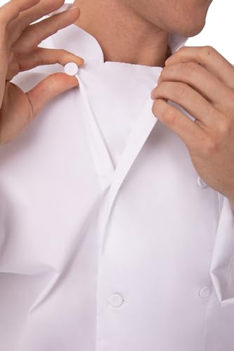 Chef Works معطف الطهاة للرجال من شيف ووركس كالغاري بفتحات تهوية باردة، أبيض، كبير جداً - Image 2