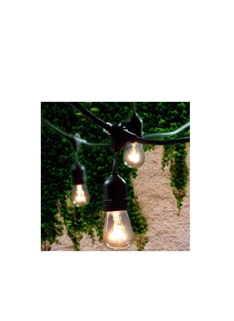 Feit Electric - 48ft LED Indoor/Outdoor Weatherproof String Lights Set Warm White 14.6 m - Image 1