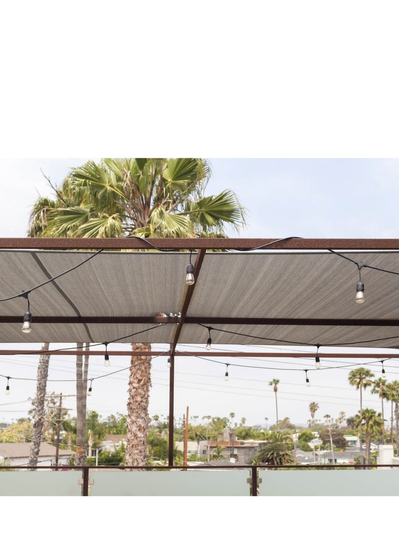 Feit Electric - 48ft LED Indoor/Outdoor Weatherproof String Lights Set Warm White 14.6 m - Image 1