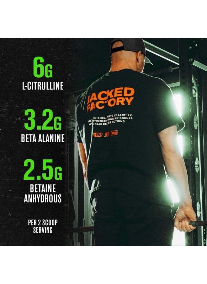 Jacked Factory - NITROSURGE Pre Workout Supplement - Endless Energy, Instant Strength Gains, Clear Focus and Intense Pumps - NO Booster & Powerful Preworkout Energy Powder - 30 Servings, Black Cherry - Image 1