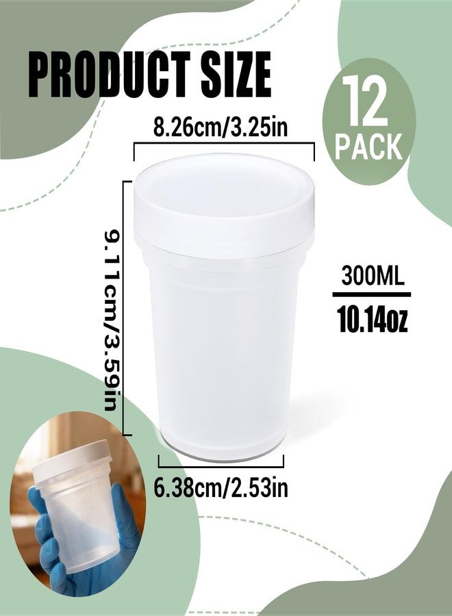 ASEVAT 12 Pack 10 oz Food Storage Containers with Twist Lids - Leakproof BPA-Free Soup Containers, Microwave/Dishwasher Safe Freezer Containers for Meal Prep, Leftovers & Takeout - Image 2