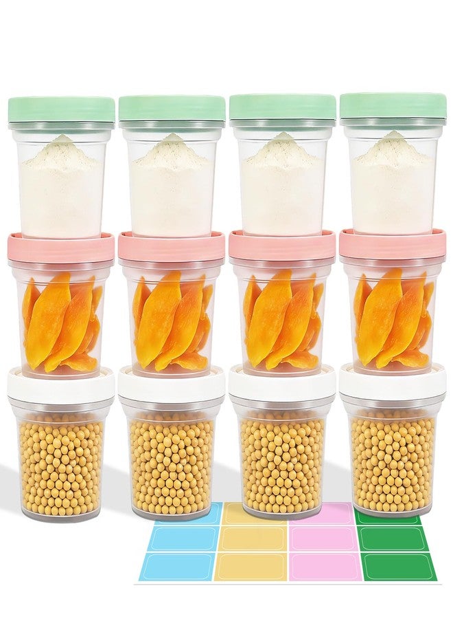 ASEVAT 12 Pack 10 oz Food Storage Containers with Twist Lids - Leakproof BPA-Free Soup Containers, Microwave/Dishwasher Safe Freezer Containers for Meal Prep, Leftovers & Takeout - Image 1