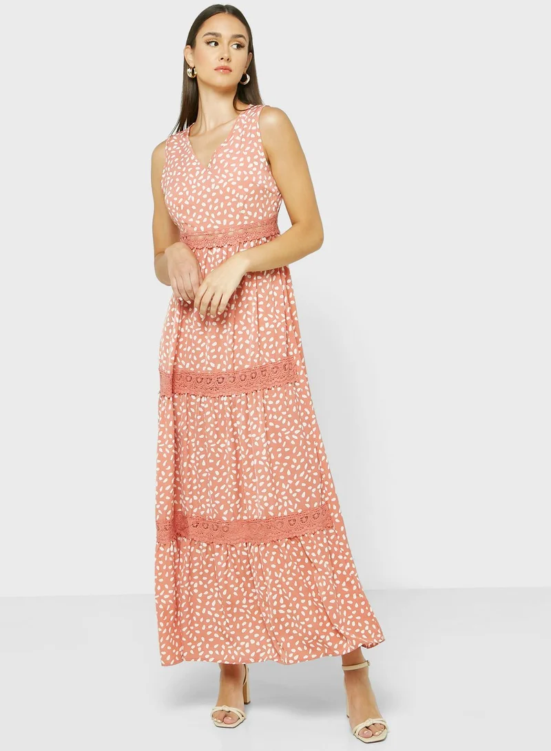 ELLA Printed Tiered Dress
