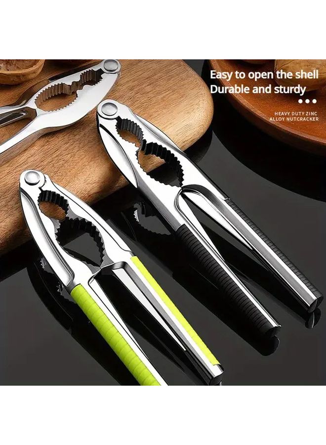 Red Zinc Alloy Walnut Nut Cracker Easy Open Tool 1pc - Image 1