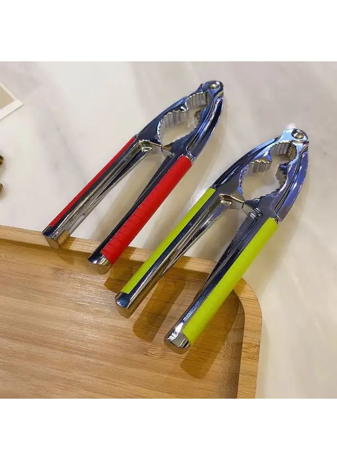 Red Zinc Alloy Walnut Nut Cracker Easy Open Tool 1pc - Image 3