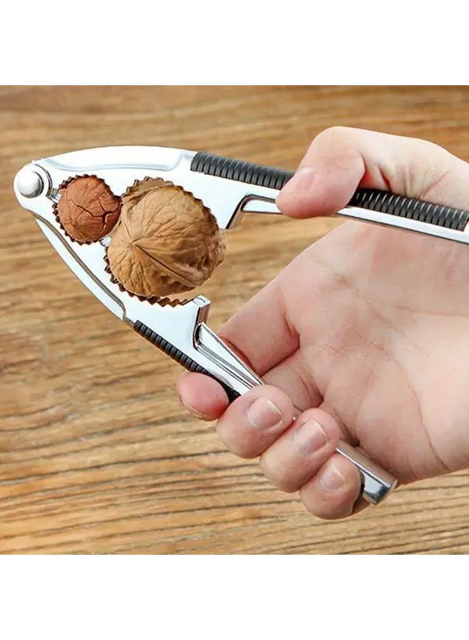 Red Zinc Alloy Walnut Nut Cracker Easy Open Tool 1pc - Image 2
