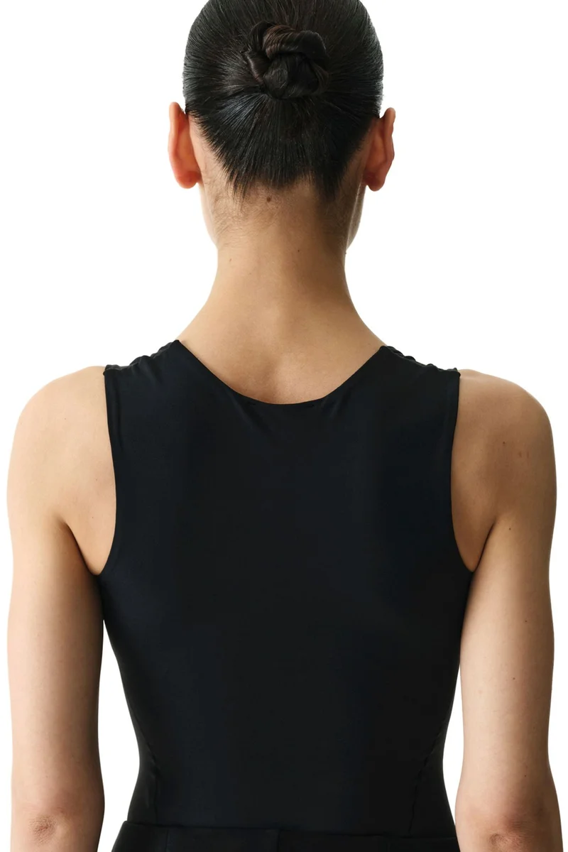 بنتي PENTI U Neck Textured Bodysuit