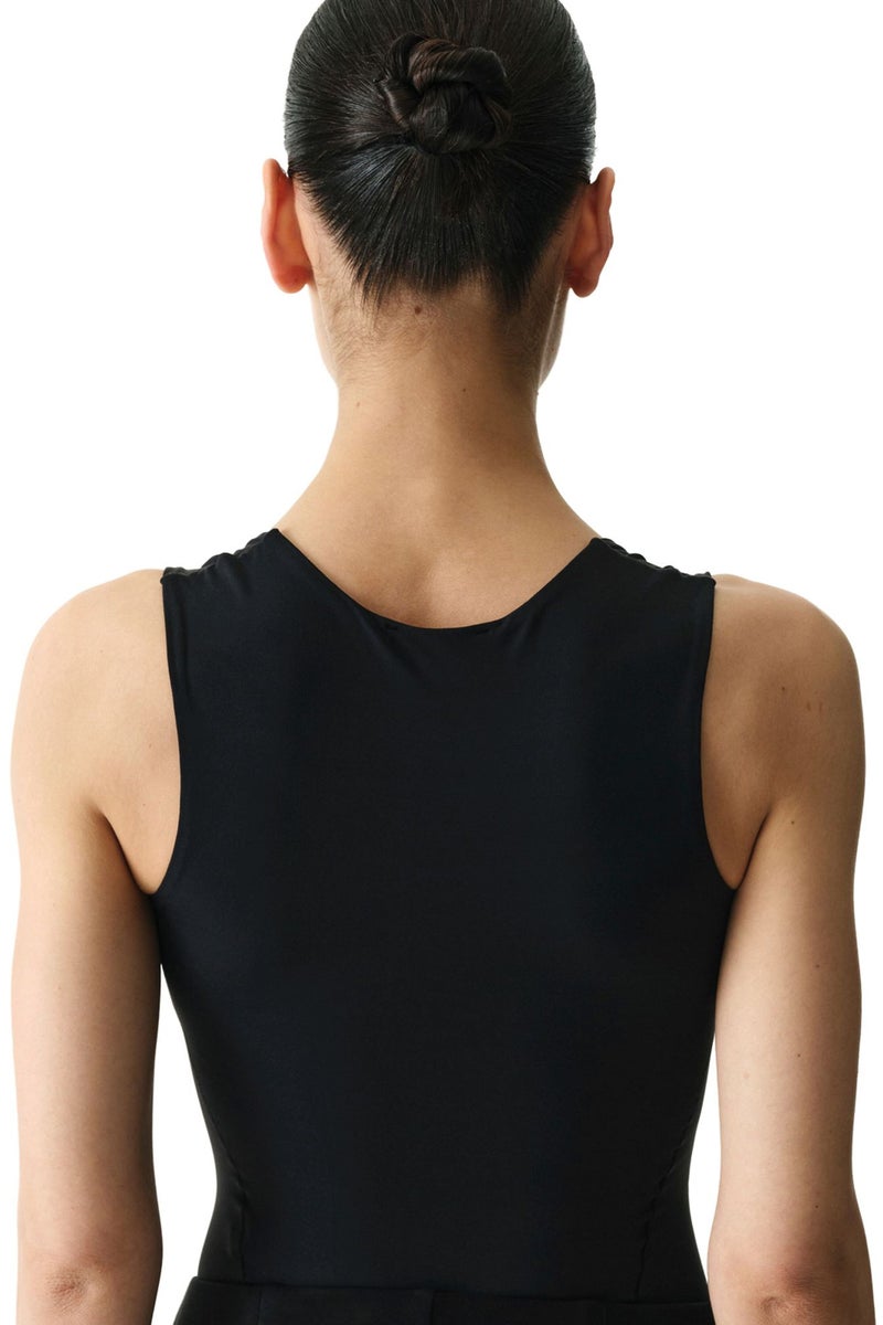 PENTI U Neck Textured Bodysuit - Image 2