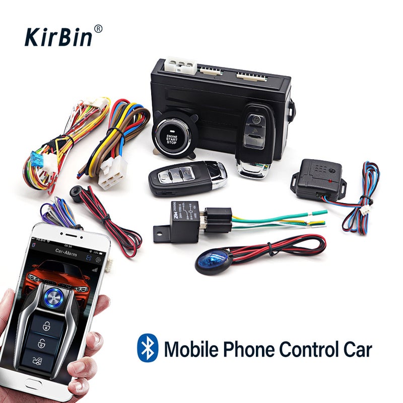 [Source Manufacturer] Car Alarm Keyless Entry One-Button Start Modification Remote Start Mobile Phone Control Car - Image 2