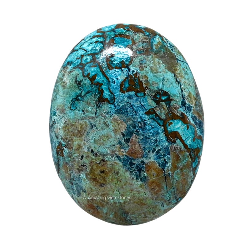 Amazing Gemstone Chrysocolla Shattuckite Crystals and Healing Stones Large Palm Stone Crystals Piedra Crystal for Good Luck Positive Energy Meditation Unique Stocking Stuffers and Birthday Gifts for Women Men