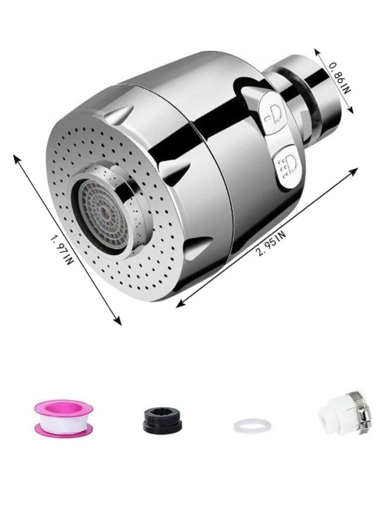 Oasisgalore - 360°Swivel Sink Faucet Sprayer Head Replacement for Kitchen Water Saving Faucet for Bathroom Kitchen - Image 1