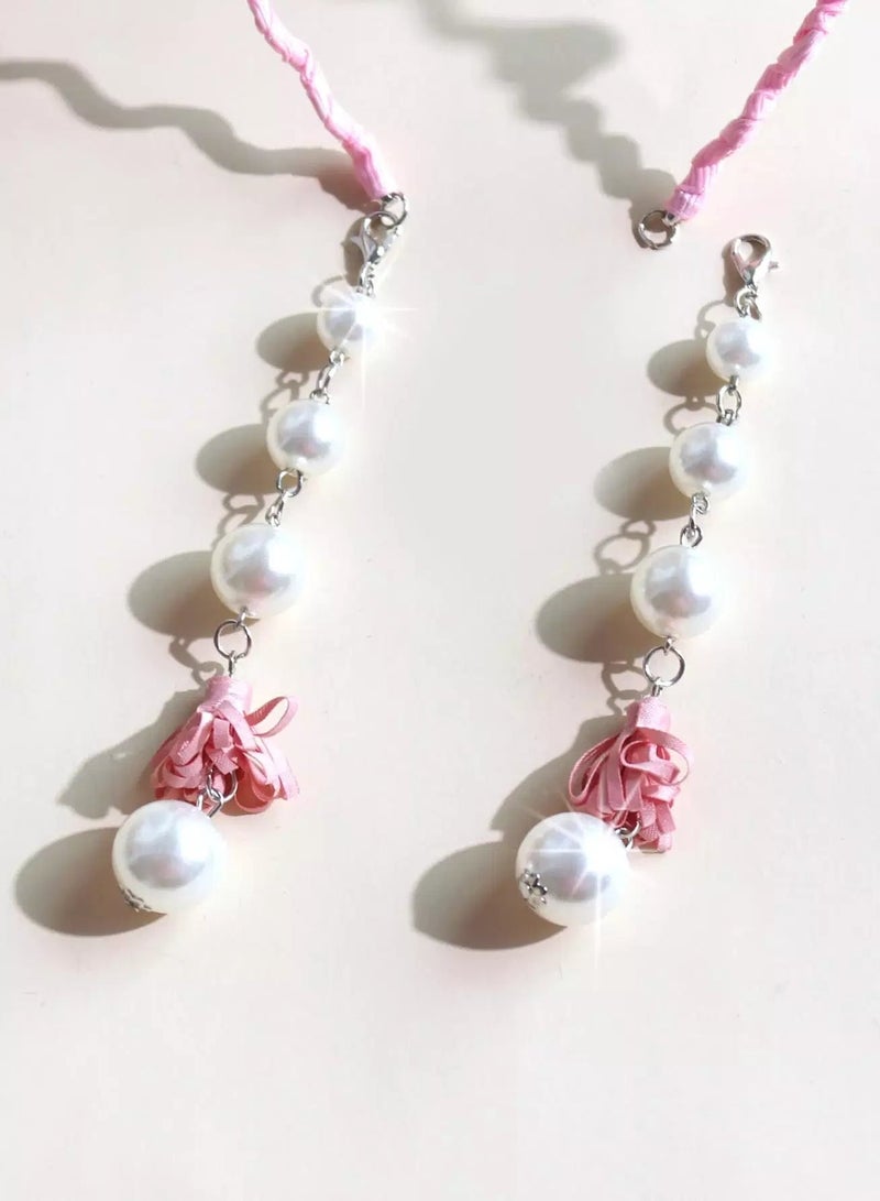 Toddler Girls Faux Pearl Decor Hair Hoop  - Image 3
