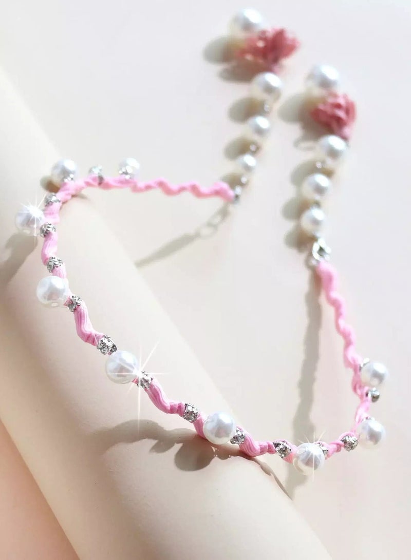 Toddler Girls Faux Pearl Decor Hair Hoop  - Image 4