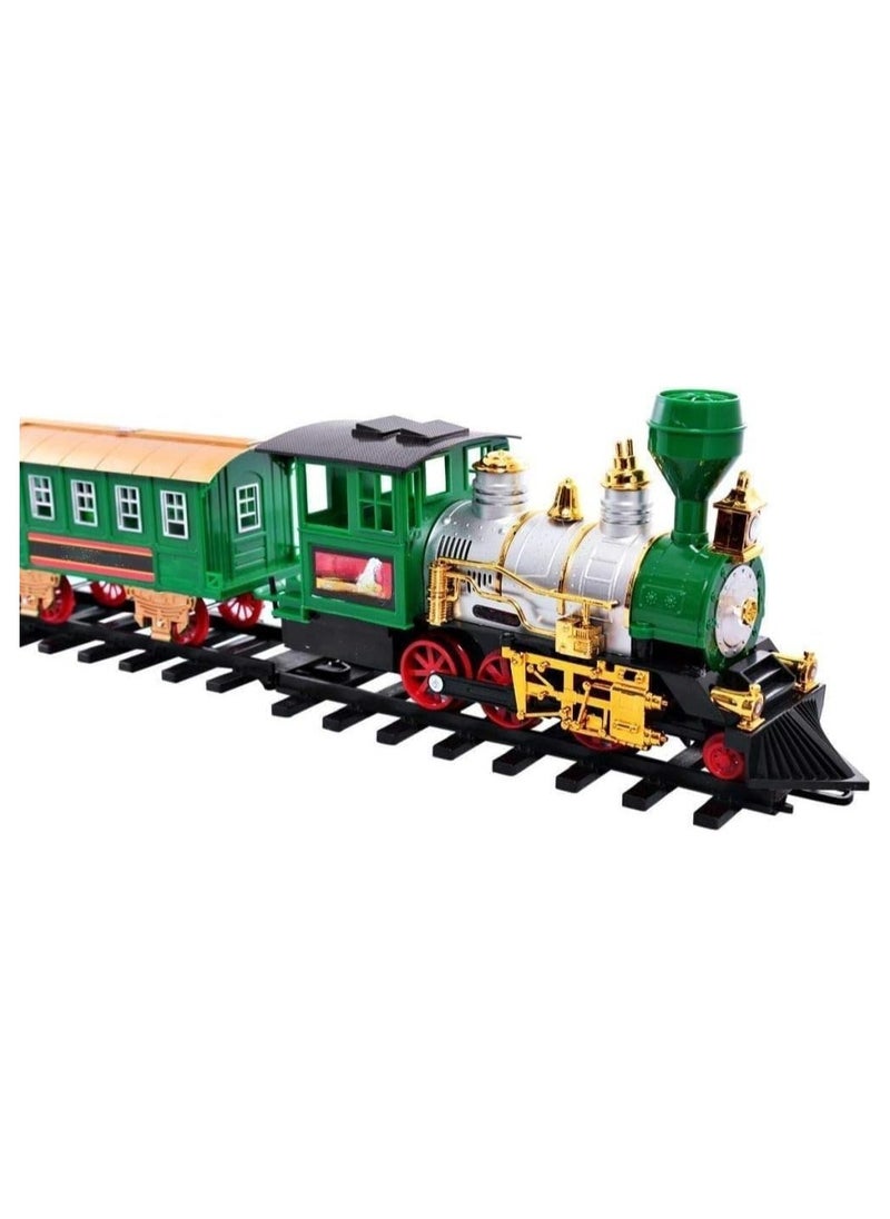20-Piece Battery Operated Lighted and Animated Classic Train Set with Sound toy for kid Big Size  - Image 4