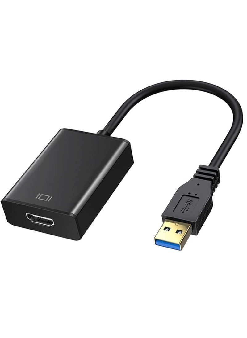 USB to HDMI Adapter,Warmstor USB 3.0 to HDMI Adapter Cable Support 1080P for PC Laptop Desktop - Image 1