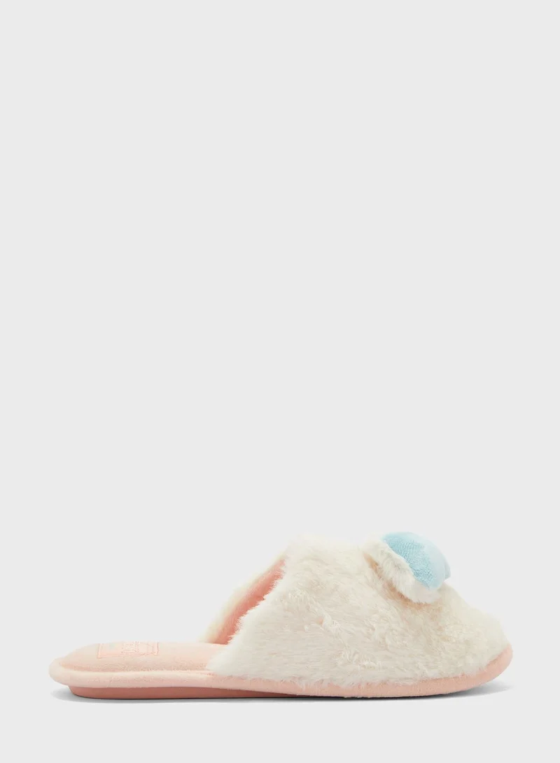 ومن سيكريت Fur Detailed Slip Ons