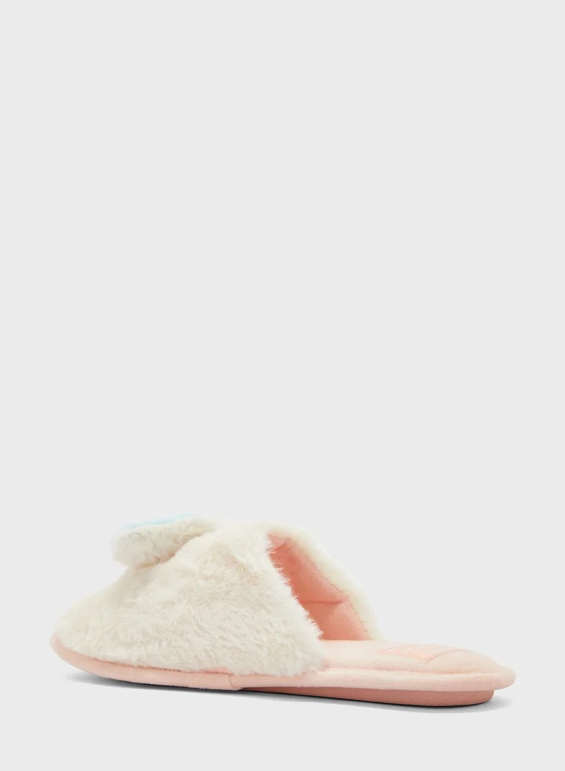 ومن سيكريت Fur Detailed Slip Ons