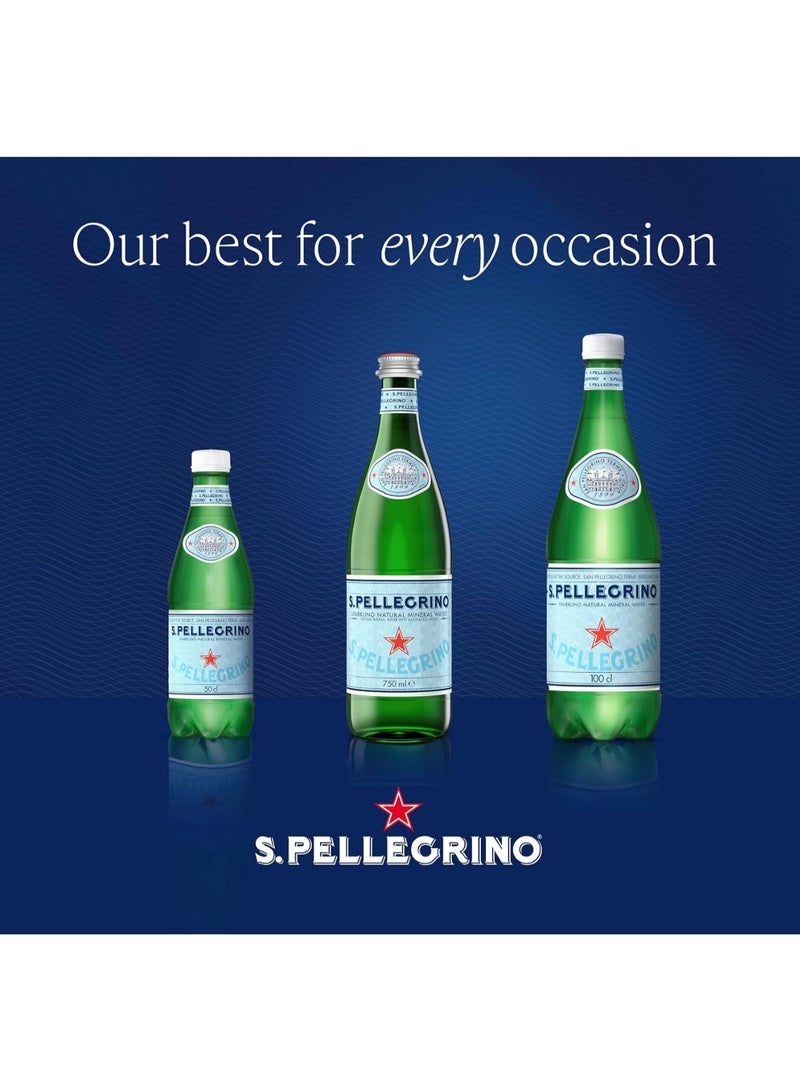 Sanpellegrino San Pellegrino Sparkling Natural Carbonated Mineral Water, 1 Litre (Pack of 6) - Image 2