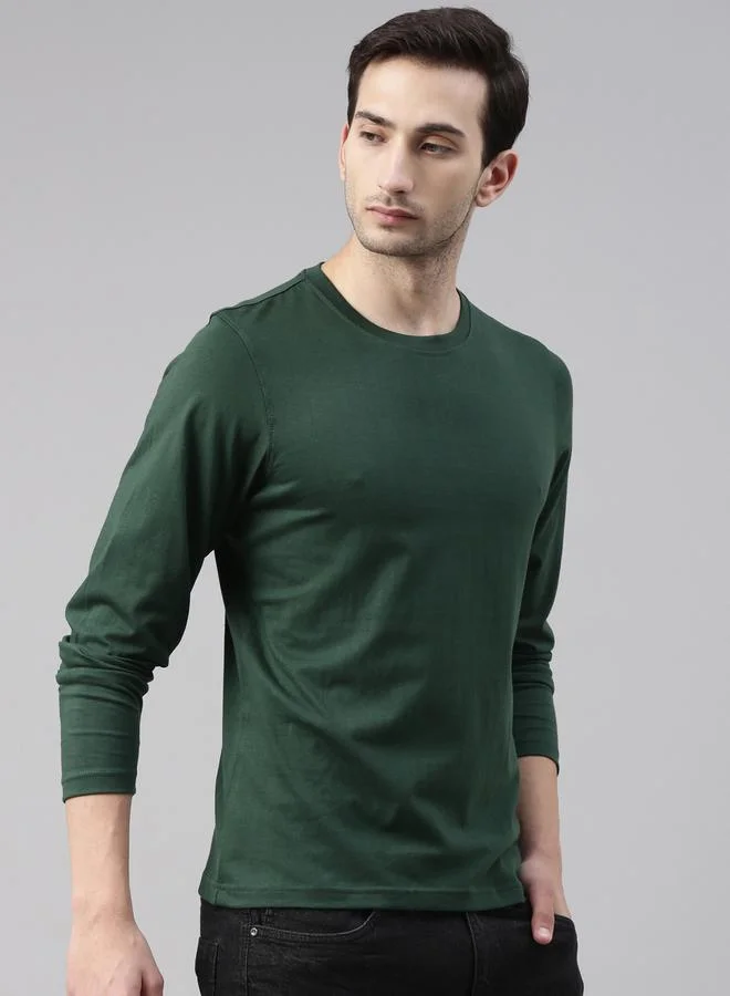 Bushirt Bushirt Solid Long Sleeve Regular Fit T-Shirt