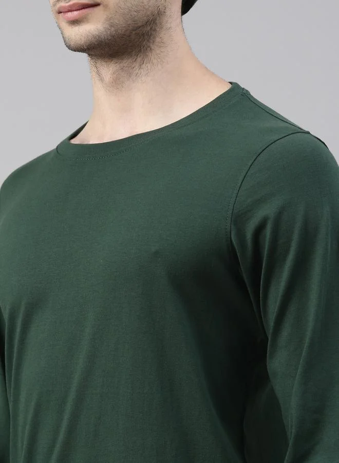 Bushirt Bushirt Solid Long Sleeve Regular Fit T-Shirt