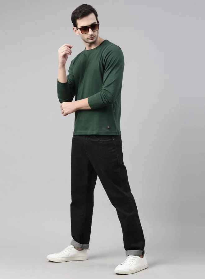 Bushirt Bushirt Solid Long Sleeve Regular Fit T-Shirt