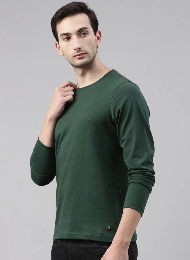 Bushirt Bushirt Solid Long Sleeve Regular Fit T-Shirt