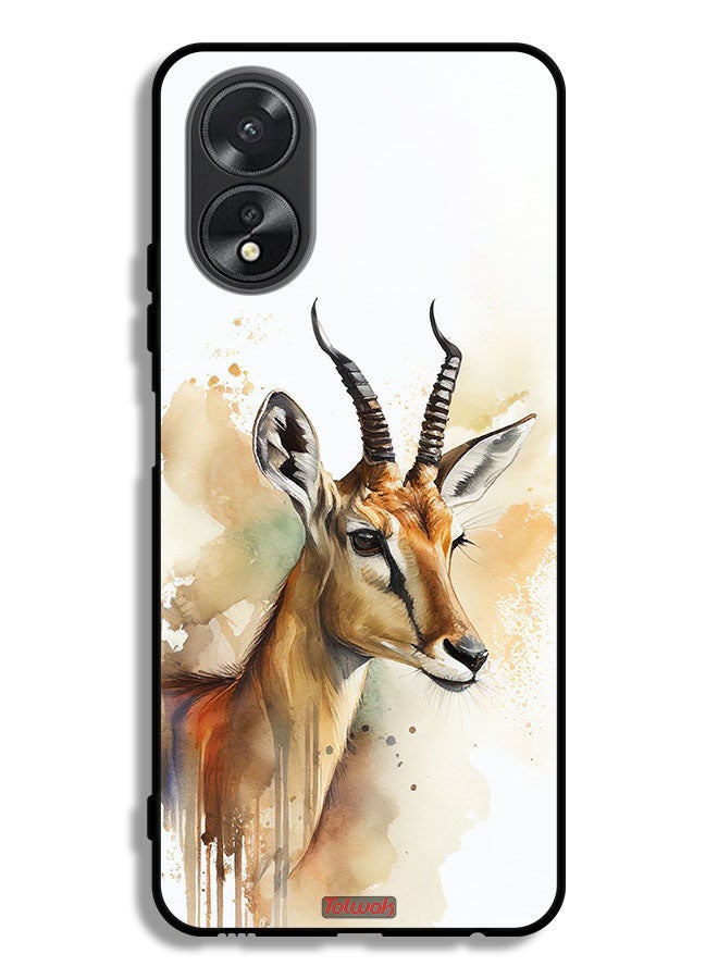 Tolwak Oppo A38 Protective Case Cover Deer Abstract Art - Image 1