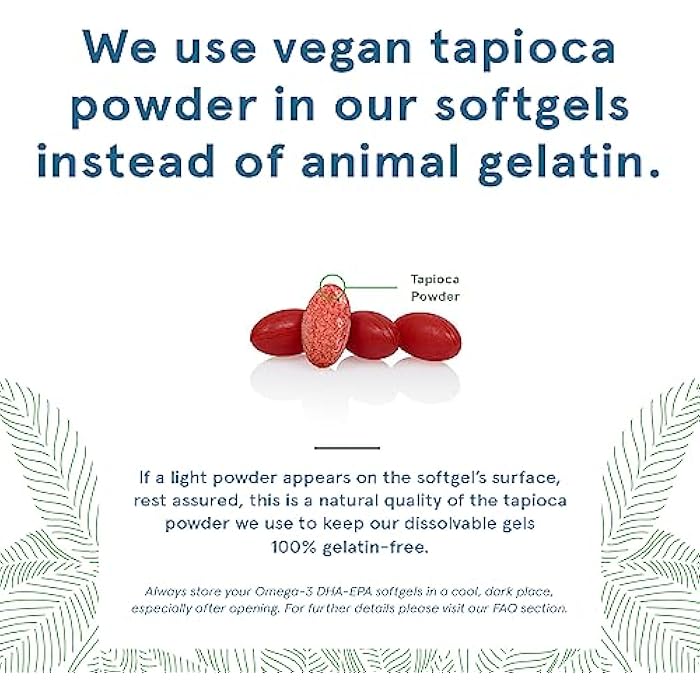 DEVA Vegan Omega-3 DHA Supplement, Once-Per-Day Softgel 200 MG, Carrageenan Free, Gelatin Free, Non-Fish, Algae Oil, Omega-3 Fatty Acids - 90 Softgels - Image 4