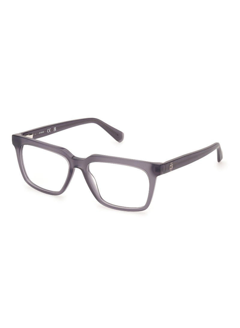 GUESS Men's Rectangular Shape Eyeglass Frames - GU5013302053 - Lens Size: 53 Mm - Grey - Image 1