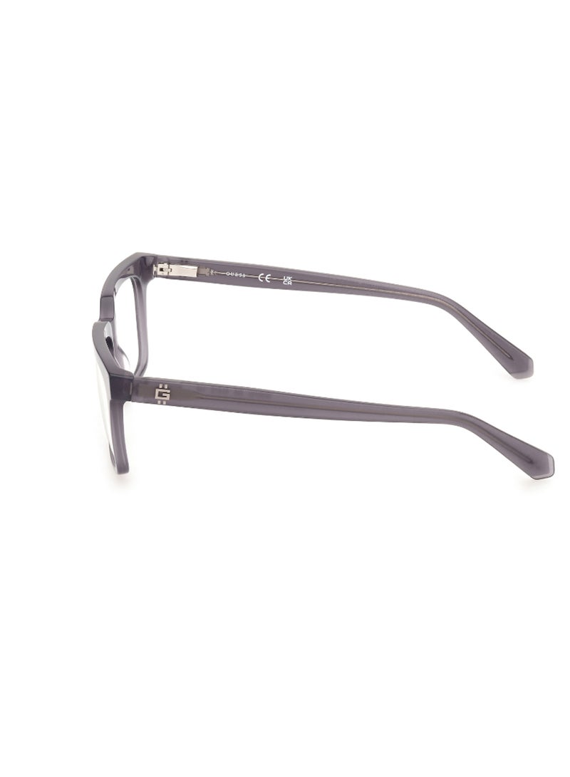 GUESS Men's Rectangular Shape Eyeglass Frames - GU5013302053 - Lens Size: 53 Mm - Grey - Image 2
