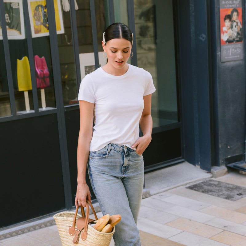 France Luxe Rectangle Barrette Pair, Pavlova Brown - Image 3