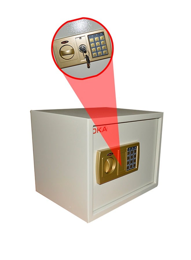 OKA Fire And Theft Resistant Electronic Digital Hotel Money Safe With Combination Lock/Weight 9.5 Kg - Image 5