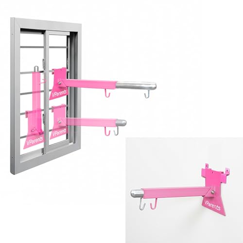 VParents Window Baby Cradle cot Metal Hanger Adjustable and Foldable with wall mounting/Hanging (net and Bolts are not Included) - Image 1