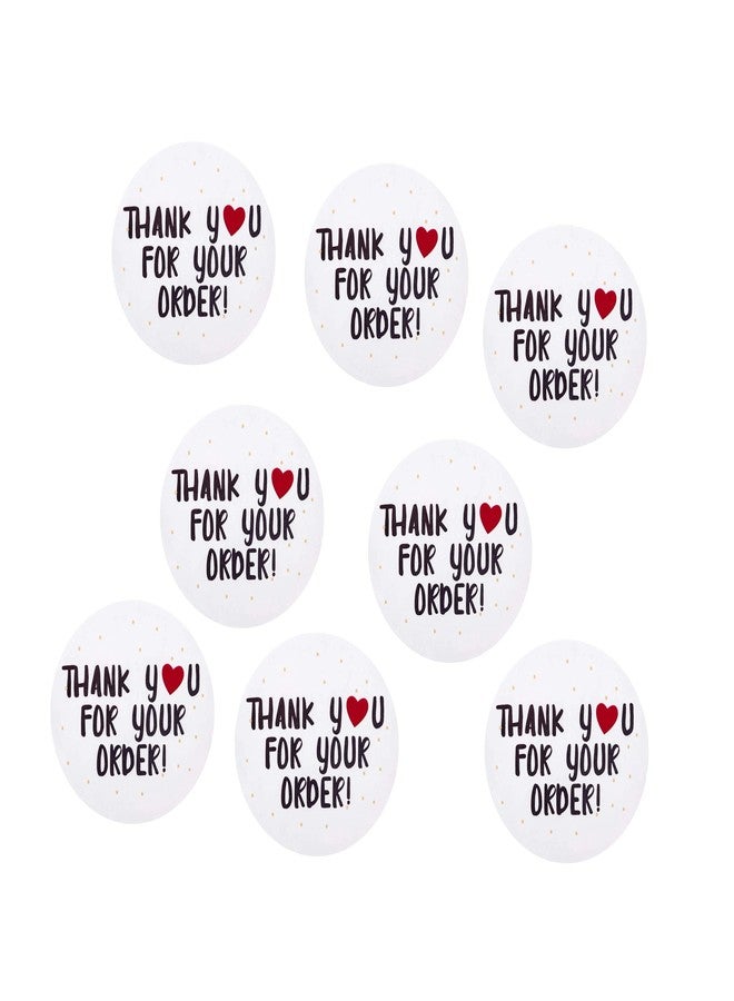 Decor kafe Thank You for Your Order White Colour Sticker.(Pcs of 55), - Image 3