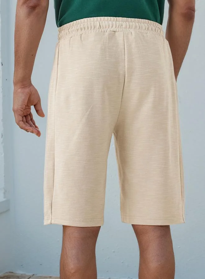 Kappa Kappa Regular Fit Shorts with Drawstring Closure and Pockets