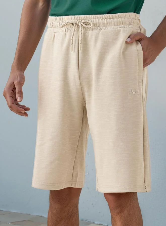 Kappa Regular Fit Shorts with Drawstring Closure and Pockets