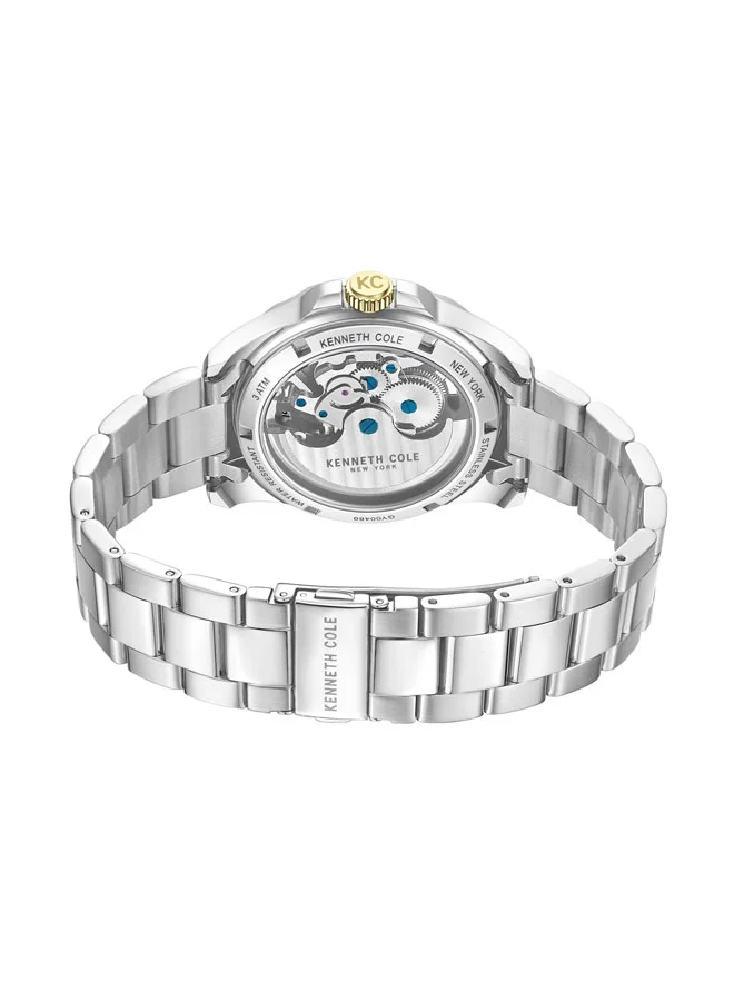Kenneth Cole New York Kenneth Cole New York 43mm Automatic Men's Watch with Black Dial & Stainless Steel Bracelet