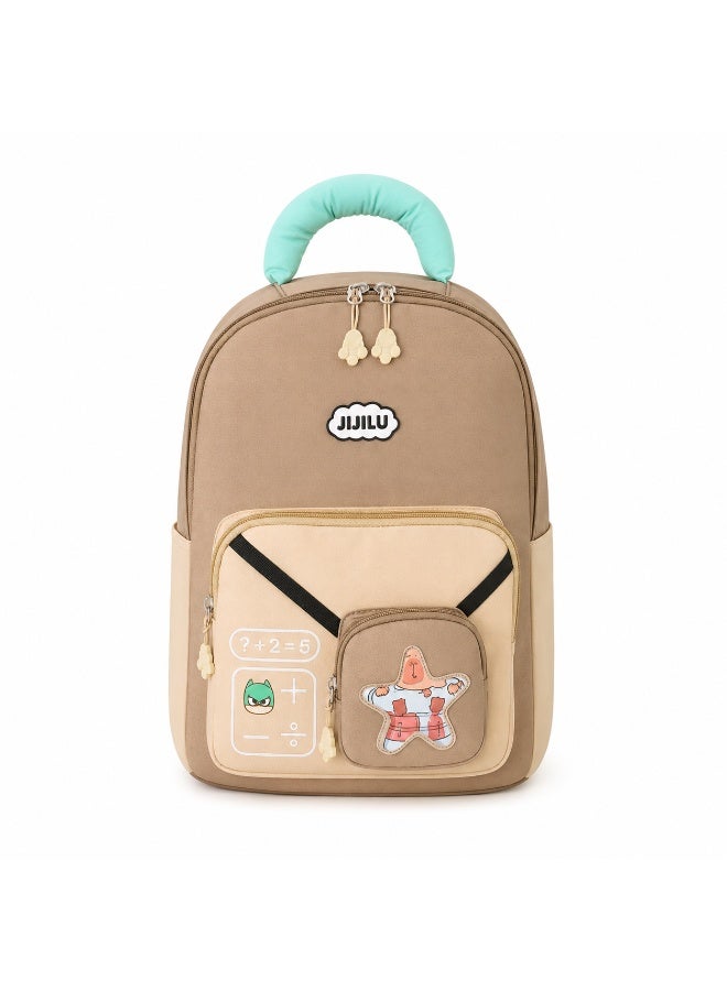 Water-Resistant Kids School Backpack with Detachable Front Pouch – Lightweight Multi-Pocket Cartoon Backpack for Boys & Girls - Image 1