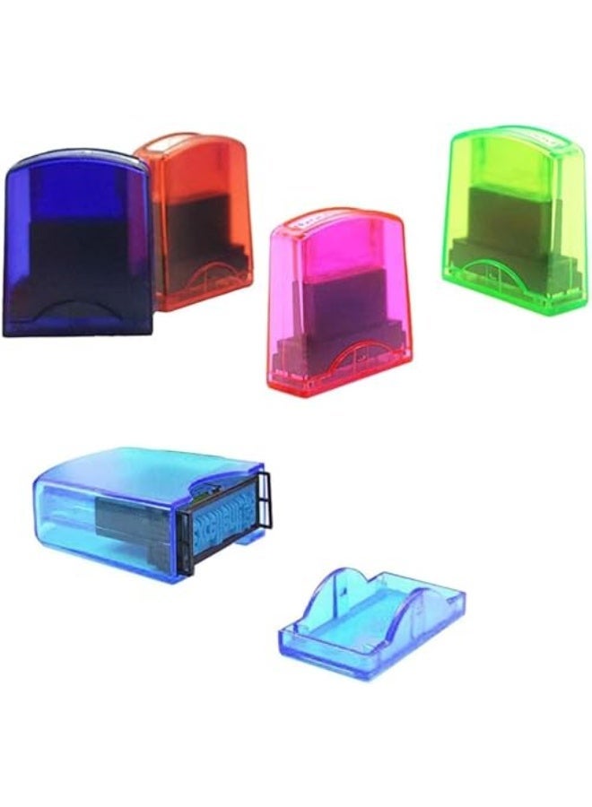 LAMAY 8pcs 5×2×6cm Teacher Stamp Set Self-Inking Motivation School Classroom Teacher Grading Stamp Set and Tray for Homework School Classroom - Image 2